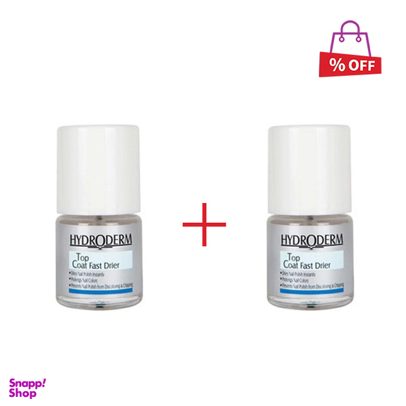 محلول خشک کننده سریع لاک ناخن هیدرودرم (Hydroderm) حجم 8 میلی لیتر مجموعه 2 عددی