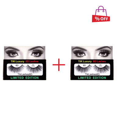 مژه 6 بعدی جدید تیک (Tik) مدل 080 موطبیعی مجموعه 2 عددی