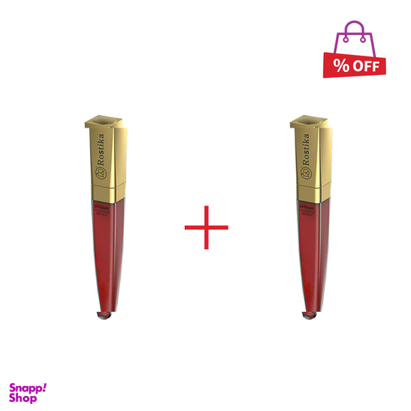 رژ لب مایع رستیکا (Rostika) مدل 24Hourss Long Lasting مجموعه 2 عددی