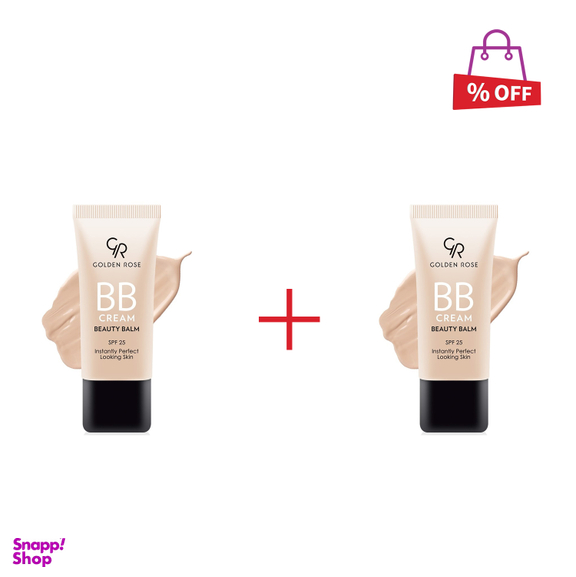 کرم پودر BB گلدن رز (Golden rose) حجم 30 میلی‌لیتر مجموعه 2 عددی