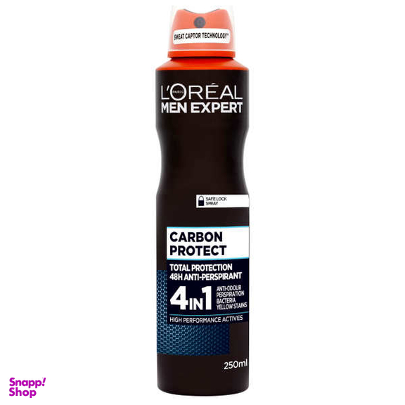 اسپری ضد تعریق مردانه لورآل (Loreal) سری Men Expert مدل Carbon Protect