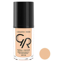 کرم پودر گلدن رز (Golden Rose) مدل Total Cover حجم 30 میلی‌لیتر