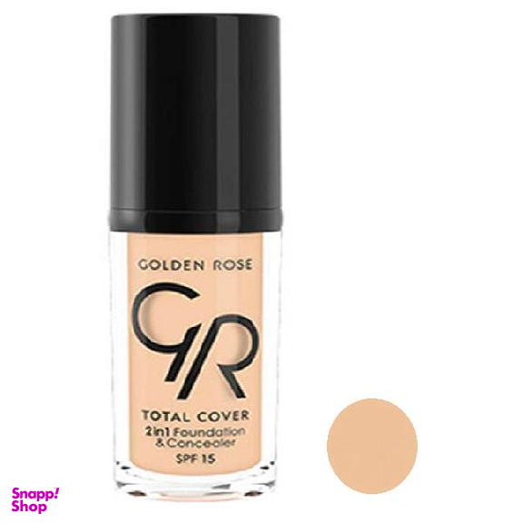 کرم پودر گلدن رز (Golden Rose) مدل Total Cover حجم 30 میلی‌لیتر
