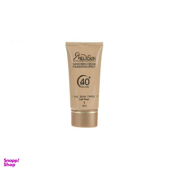 کرم پودر ضد آفتاب مدیسان (Medisun) سری All Skin مدل Foundation Effect حجم 30 میلی‌لیتر