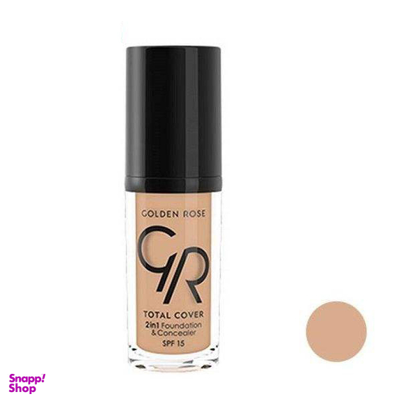 کرم پودر گلدن رز (Golden Rose) مدل Total Cover حجم 30 میلی‌لیتر