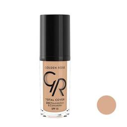 کرم پودر گلدن رز (Golden Rose) مدل Total Cover حجم 30 میلی‌لیتر