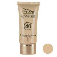کرم پودر مدیسان (Medisun) سری Oily Skin مدل Foundation Effect حجم 30 میلی‌لیتر