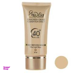 کرم پودر مدیسان (Medisun) سری Oily Skin مدل Foundation Effect حجم 30 میلی‌لیتر
