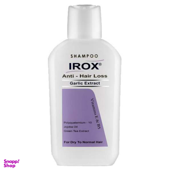 شامپو مو ایروکس مدل Anti Hair Loss Garlic Extact مناسب موی خشک تا معمولی حجم 200 میلی‌ لیتر