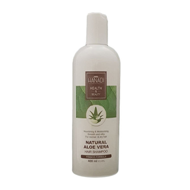 شامپو مو هانادی (Hanadi) مدل Natural Aloe vera حجم 400 میلی‌لیتر