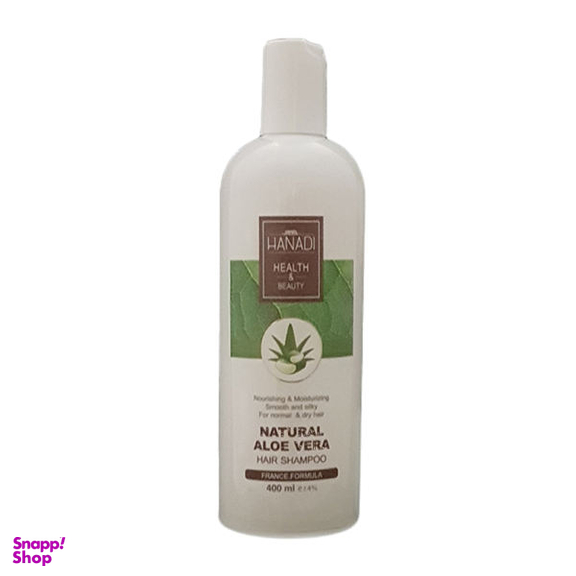 شامپو مو هانادی (Hanadi) مدل Natural Aloe vera حجم 400 میلی‌لیتر