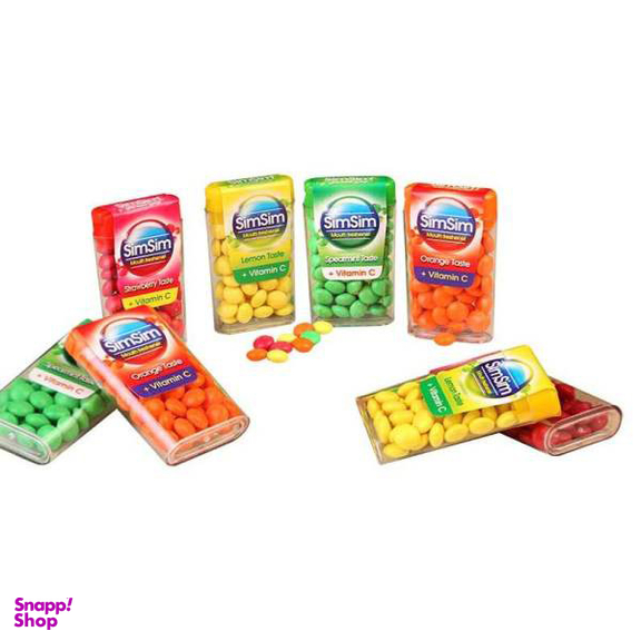 قرص خوشبو کننده دهان سیم سیم (Simsim) مدل +C مجموعه 8 عددی