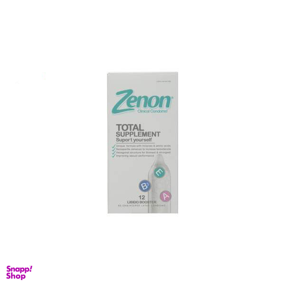 کاندوم مدل Total Supplement زنون (Zenon) بسته 12 عددی به همراه یک عدد کاندوم Good Life