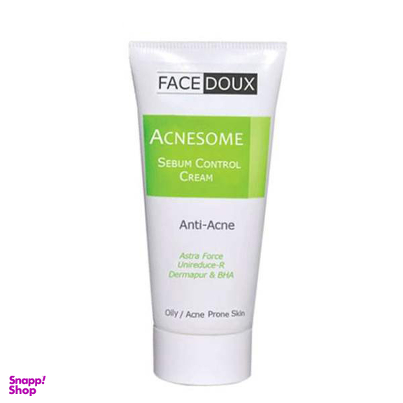 کرم ضد آکنه صورت فیس دوکس (Face Doux) سری Acnesome مناسب پوست های چرب حجم 30 میلی‌ لیتر