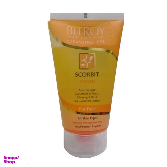 ژل پاک‌ کننده صورت بیتروی (Bitroy) مدل Scorbit حجم 150 میلی‌لیتر