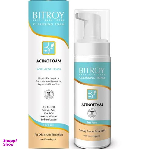 فوم شوینده صورت بیتروی (Bitroy) مدل Acinofoam حجم 150 میلی‌لیتر