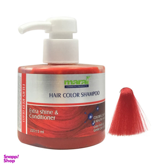 شامپو رنگساژ مارال (Maral) مدل Fiery Red شماره 8.65 حجم 220 میلی‌لیتر
