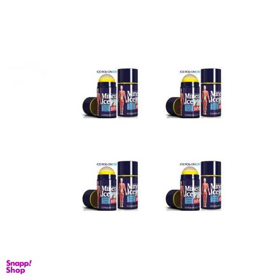 ژل خنک کننده ضد درد بی ام اس (BMS) سری Mineral Ice رول غلطکی بسته 4 عددی حجم 85 میلی‌لیتر