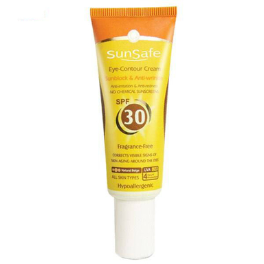 کرم دور چشم حاوی ضد آفتاب سان سیف (Sun safe) با SPF30 حجم 20 میلی‌لیتر
