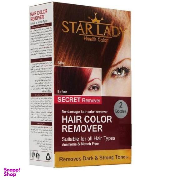 بی رنگ کننده مو استار لیدی مدل Secret حجم 200 میلی لیتر بسته 2 عددی