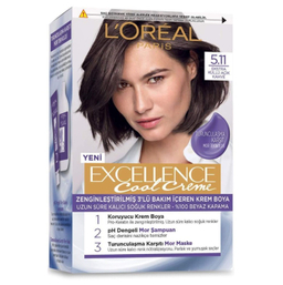 کیت رنگ موی اورال (L'oreal) رنگ قهوه‌ای دودی روشن شماره 5٫11