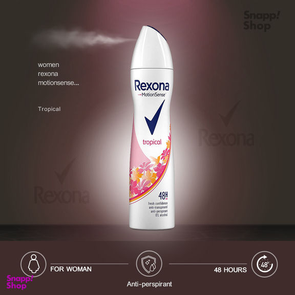 اسپری ضد تعریق زنانه رکسونا مدل Tropical حجم 200 میلی لیتر