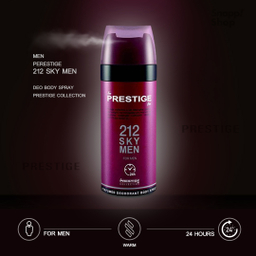 اسپری مردانه پرستیژ (Prestige) مدل 212 Sky Men حجم 150 میلی‌لیتر