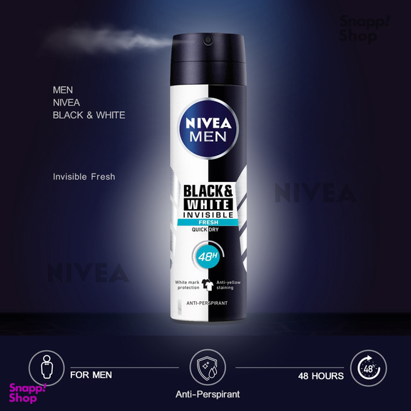 اسپری ضد تعریق مردانه نیوآ (Nivea) مدل Invisible Fresh حجم 150 میلی‌ لیتر