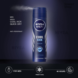 اسپری ضد تعریق مردانه نیوآ مدل Cool Kick حجم 150 میلی‌ لیتر