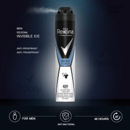 اسپری ضد تعریق مردانه رکسونا مدل Invisible Ice حجم 200 میلی‌ لیتر