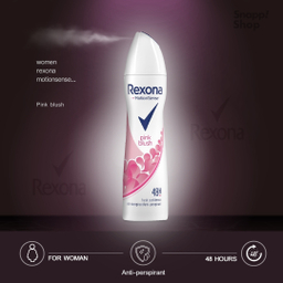 اسپری ضد تعریق زنانه رکسونا مدل Pink Blush حجم 200 میلی‌ لیتر