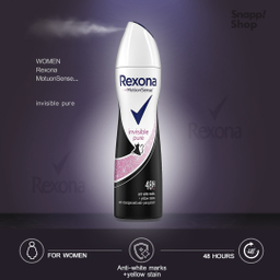 اسپری ضد تعریق زنانه رکسونا (Rexona) مدل Invisible Pure حجم 200 میلی‌ لیتر