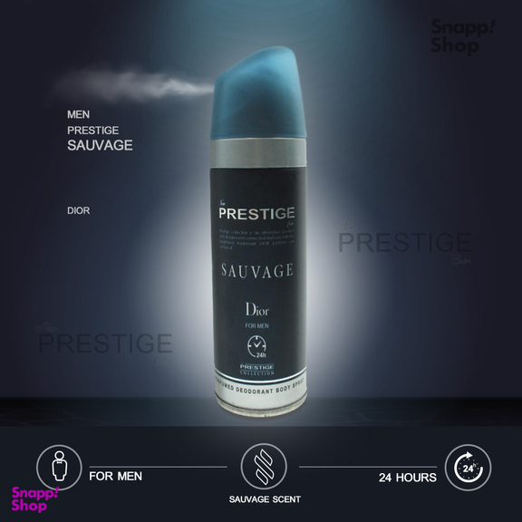 اسپری خوشبو کننده بدن مردانه پرستیژ (Prestige) مدل Sauvage حجم 150 میلی‌‌لیتر