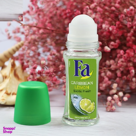 رول ضد تعریق زنانه فا (Fa) مدل Caribbean Lemon حجم 50 میلی‌لیتر