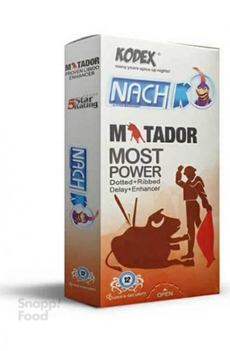 کاندوم کودکس ناچ (kodex) مدلmatador بسته 12 عددی