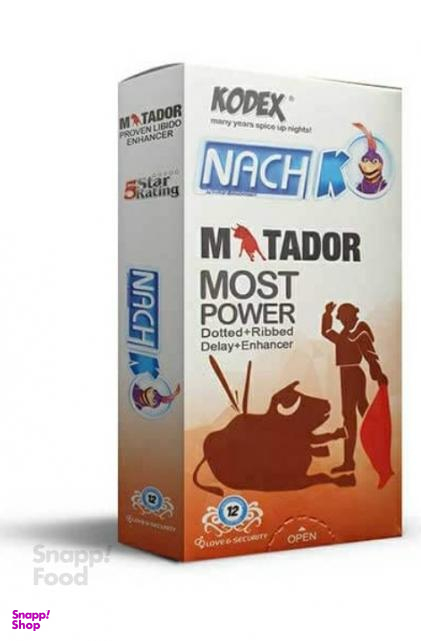 کاندوم کودکس ناچ (kodex) مدلmatador بسته 12 عددی