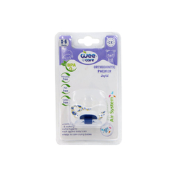 پستانک ارتودنسی مات چاپدار وی کر (wee care) مدل joyful سایز 1