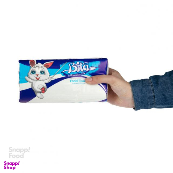 دستمال کاغذی بیتا 250 برگ مدل خرگوشی بسته 8 عددی