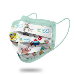 ماسک کودک3 لایه حیات طرح باب اسفنجی بسته‌های 30عددی مجموعه 2 عددی