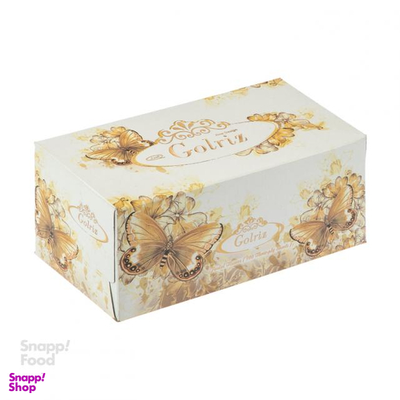 دستمال کاغذی 100 برگ گلریز (Golriz) مدل آذین