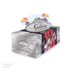 دستمال کاغذی 100 برگ گلریز (Golriz) مدل نقره‌ای