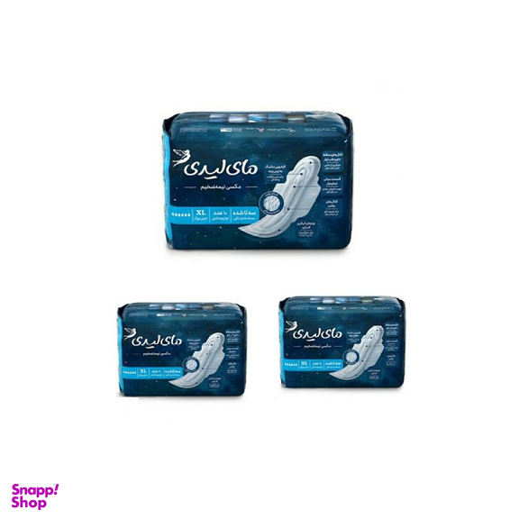 پک 3 عددی نوار بهداشتی مای لیدی (my lady) مدل مسافرتی شبانه خیلی بزرگ 10عددی
