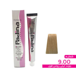 رنگ مو پادینا (Padina) شماره 9.00 رنگ بلوند خیلی روشن قوی حجم 100 میلی لیتر