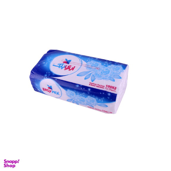 دستمال کاغذی 100 برگ ایزی پیک مدل 01 بسته 10 عددی