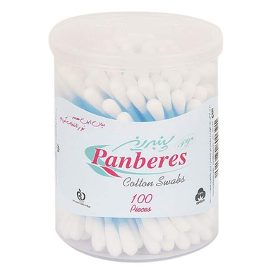 گوش پاک کن پنبه ریز (Panberes) مدل جعبه ای بسته 100 عددی