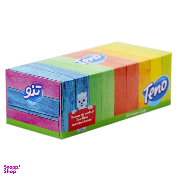 دستمال کاغذی جعبه‌ای 150 برگ تنو