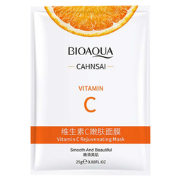 ماسک صورت ورقه ای بایوآکوا مدل Vitamin C وزن 25 گرم