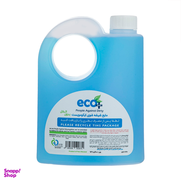 مایع شیشه شوی ایکومویست (Eco Moist) مدل آبی مقدار 1 کیلوگرم