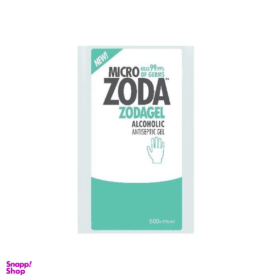 ژل ضدعفونی کننده دست میکروزدا (Microzoda) سری ZODAGEL حجم 500 میلی‌لیتر