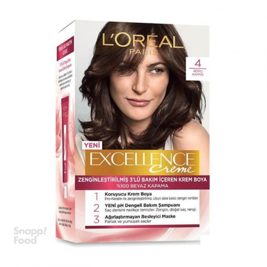 کیت رنگ موی اورال (L'oreal) شماره 4